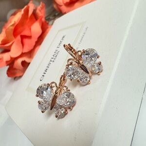 Swarovski Crystal Butterfly Earrings